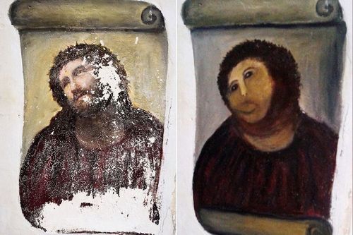 Иисус или картофелина? как испорченная фреска обогатила целый город